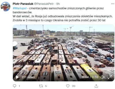 ksaler - Tymczasem zdrajca Piotr Panasiuk donosi, że Ruscy po 3 miesiącach od zdobyci...