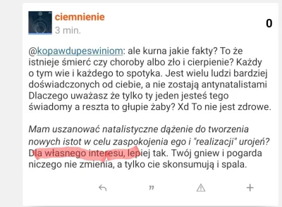 galek - #antynatalizm nigdy nie będzie dominującym poglądem bo ludzie po prostu kieru...