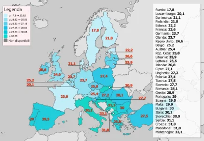 Vanderbright - Przeciętny wiek wyprowadzenia się dzieci z domu rodziców #mapporn #cie...