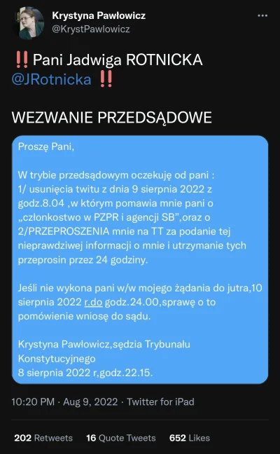 PiSudczyk - Kiedy jesteś sędzią Trybunału Konstytucyjnego i wysyłasz wezwanie przedsą...