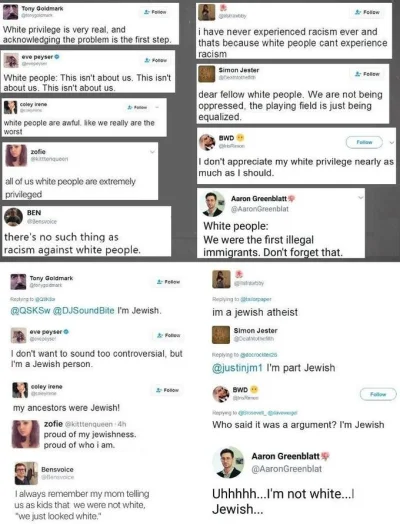 FrasierCrane - No i oczywiście Żydzi nie mają się za białych, choć często są od nich ...