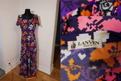 niech_ktos - Różowa znalazła taką sukienkę #lanvin za 2 zł w ciucholandzie w dobrym s...
