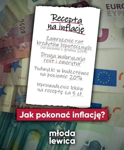 K.....o - Spokojnie, nie trzeba się już bać tej całej inflacji. Lewica ma plan, spryt...