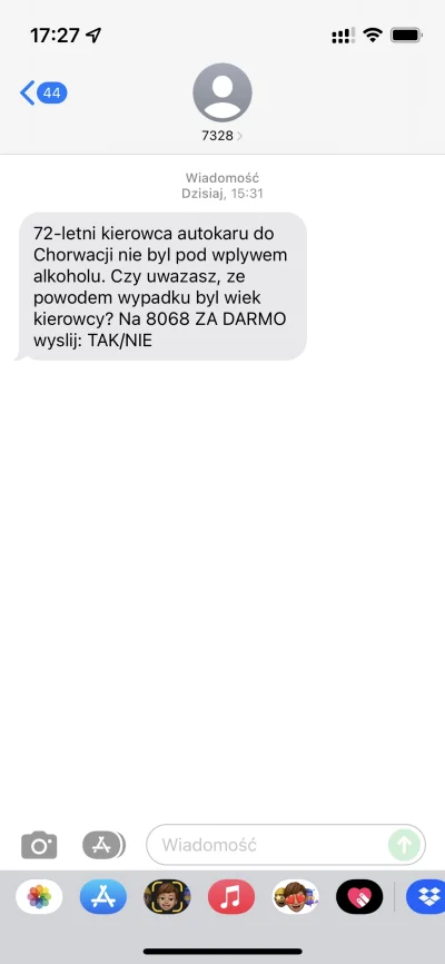 bet00n - Są jakieś granice? To jest obrzydliwe. Wiecie może od kogo ten SMS? W tego s...