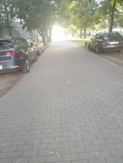 Owocwkreplu - Chodnik obok wjazdu na parking supersamu już niedostępny to parkują w p...