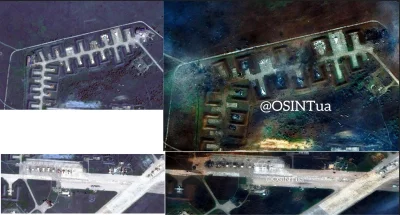 mel0nik - Są pierwsze zdjęcia satelitarne bazy na Krymie trafionej wczoraj. W linku l...