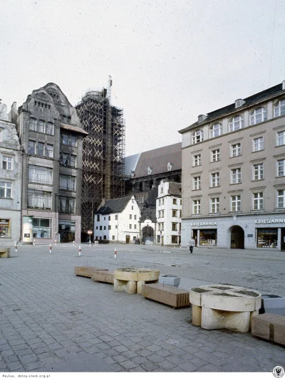 RegierungsratWalterFrank - Wrocławski rynek i odbudowywana bazylika św. Elżbiety w 19...