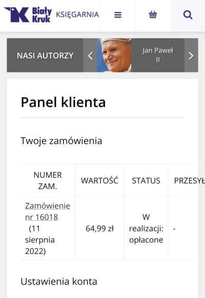 Ukrajiniec - @Pan_Oski: No cóż, ja zamawiałem przez stronę wydawnictwa. Trochę przepł...