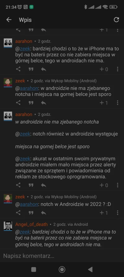 JaFracek - @aarahon: jak nie ma jak jest. Nie pamiętam w którym telefonie tego nie mi...