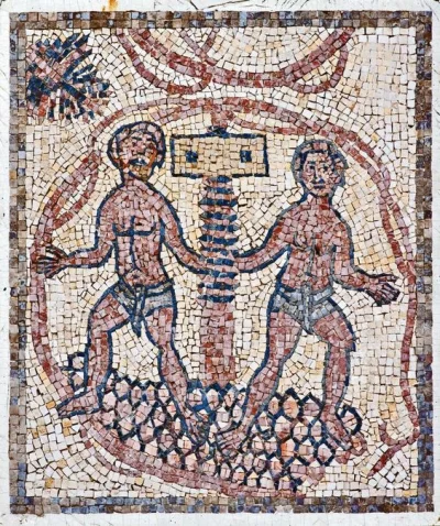 IMPERIUMROMANUM - Prasa do winogron na rzymskiej mozaice

Prasa do winogron na rzym...