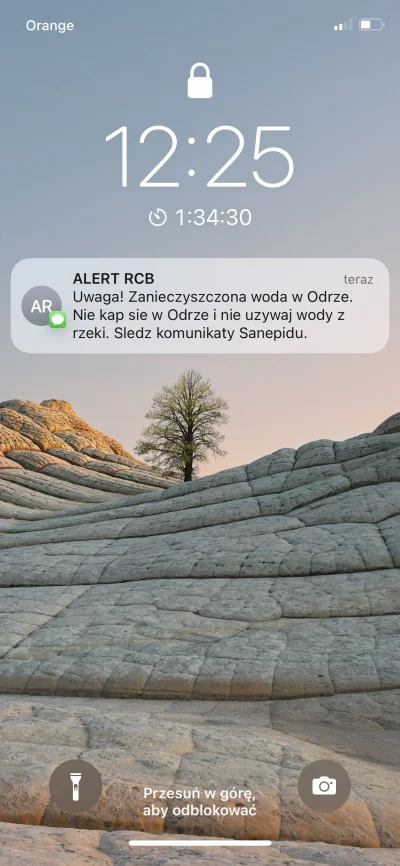 agnis20 - Jednak przyszedł alert 

#odra