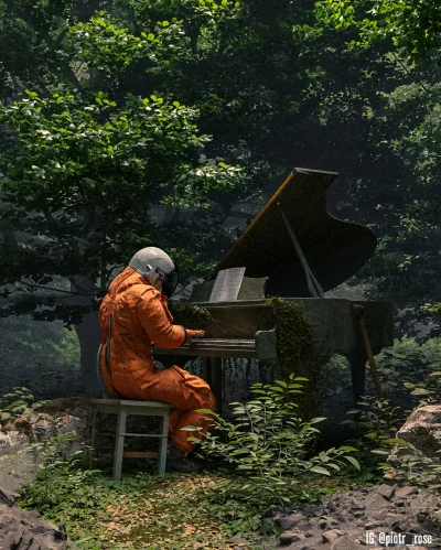 PiotrRose - Galaktyczny pianista w moim wykonaniu
Użyty program to Blender :)
#sztu...