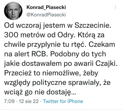 czeskiNetoperek - #polityka #bekazpisu #alertrcb #neuropa #4konserwy #odra #szczecin