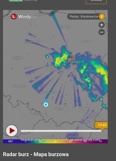 yaso - Patrze na radar burz zeby sprawdzic jak tam chmury i czy warto jechac obejrzec...