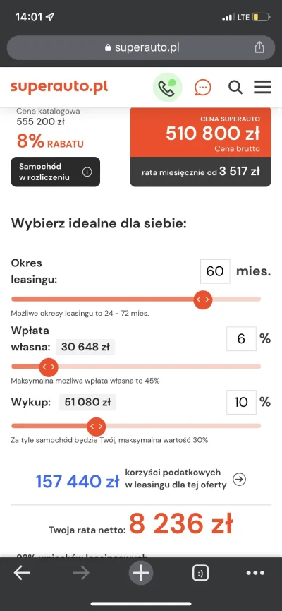 shuukre - @TheDzions: A nie, jednak jest M3CS.
Przy wpłacie 30k zł, rata na 60 miesię...