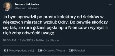 saakaszi - Rura pękła u Niemców, a na Odrze zrobiła się gigantyczna cofka i woda płyn...