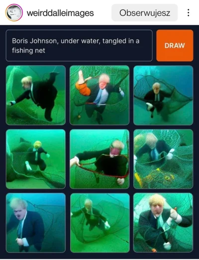 Delewarski - Boris Johnson wplątany w sieć rybacką według Al. 
#humorobrazkowy #sztu...