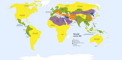 Jeffrey87 - Mapa świata z 2000 roku p.n.e., tuż po zakończeniu III tysiąclecia p.n.e....