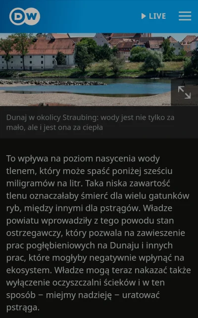 m.....a - Tymczasem sami Niemcy piszą, że na Renie i innych rzekach Europy sytuacja j...