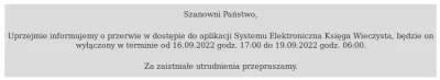 orle - We wrześniu planują weekendową 61-godzinną przerwę w dostępie do rejestru ksią...