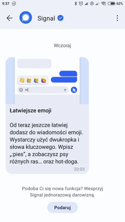 bachus - Signal wprowadzenił ułatwienie dał emoji: po dwukropku wpisuje się nazwę emo...