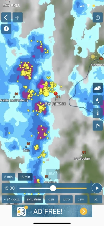 Vavali - Ruch radarowy pokazuje, ze wszystko idzie bokiem. :(


#burza #pogoda #bydgo...