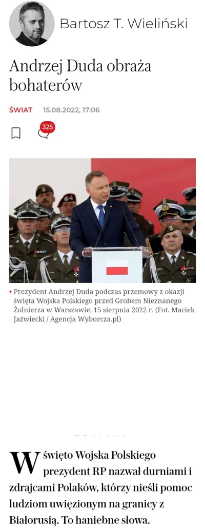 vrim - Pan Prezydent Andrzej Duda z RiGCz-em, a wolne media oczywiście przeciwnie.

...