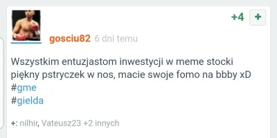 Philipzkonopi - Elo @gosciu82, a no mamy, mamy. A u Ciebie co tam słychać? Nic o #bbb...