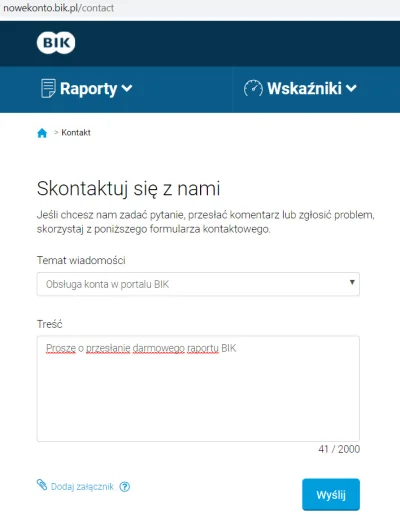 kontrowersje - Mógłby ktoś opisać procedurę pobrania darmowego raportu #bik ? czy wys...