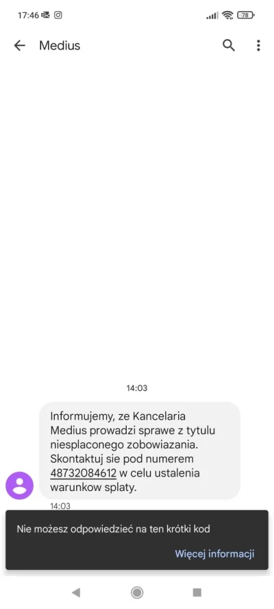 m.....a - Mireczki, spotkał się ktoś z takim spamem? Różowa dostała sms jak w screeni...