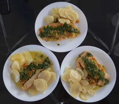 NotYetDefined - Dziś na #obiad przygotowałem #ryby z #warzywa na parze. Sos cytrynowo...