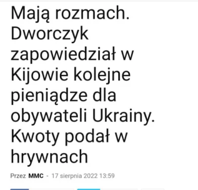 JPRW - Ponieważ sporo osób się tu oburza słowami Dworczyka o pomocy dla ukraińskich k...