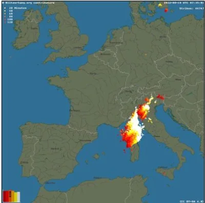 Mjj48003 - Dzisiaj przez Morze Balearskie, następnie północne Włochy i obecnie Austri...