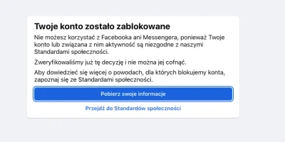 Zapaczony - Co jest z tym p(^$^&#!@#%m Facebookiem? 

Zablokowali mi już 2 nowe kon...