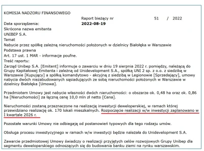 pastaowujkufoliarzu - Działka już przeniesiona do spółki, a budowa planowana dopiero ...