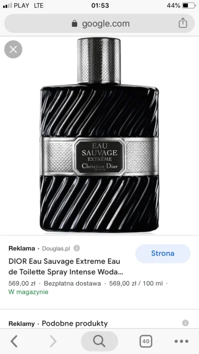 GIORGIO_ARMANI - Kupię
Dior Eau Sauvage Extreme
Flakon/z ubytkiem 

#perfumy