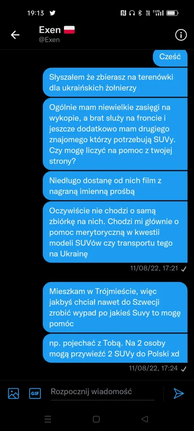 Aryo - @acpiorundc: no proponowałem że mogę go wesprzeć a jego pytałem głównej o pomo...