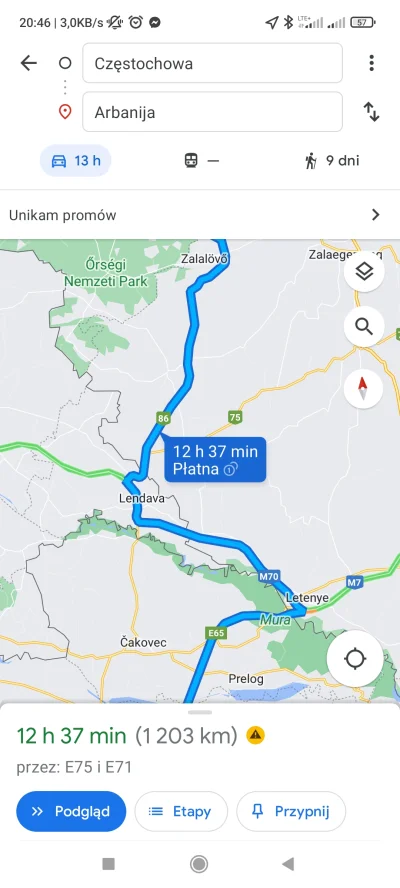 myz_czarodziej - O co chodzi, że wybierając drogę z Częstochowy do Chorwacji, dokładn...