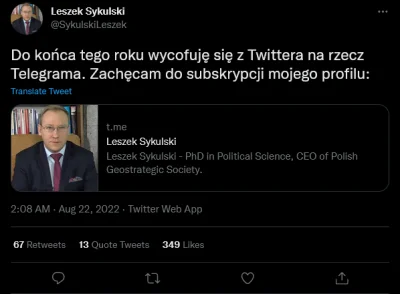 ye88 - Onuca przechodzi na telegram bo na twitterze nie nadąża już banować ludzi wyty...