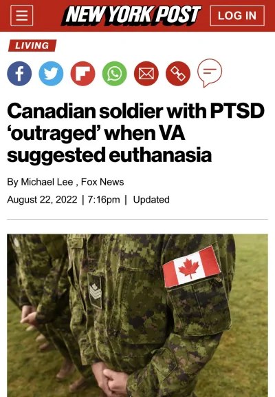 bastek66 - Nieźle traktują w Kanadzie weteranów #kanada #ptsd #wojsko #bekazlewactwa ...