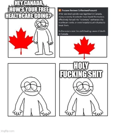 Szaa - To tylko mem.
To tylko mem, prawda?
#kanada #eutanazja #sluzbazdrowia #hehes...