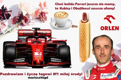 mariusz95gd - Dzień dobry! Życzę Wam przyjaciele miłego dnia! ( ͡° ͜ʖ ͡°)
#f1 #kubic...