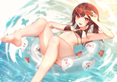 LatajacaPapryka512 - #randomanimeshit #anime #genshinimpact #hutao #swimsuit