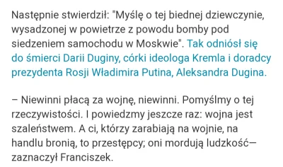 s....._ - > Niewinni płacą za wojnę, niewinni.

A jeszcze niedawno według niego "ws...