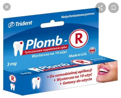 wscieklyklapekzawadiaka - #zeby #stomatologia plomba mi wyskoczyła dziś z zęba. Denty...