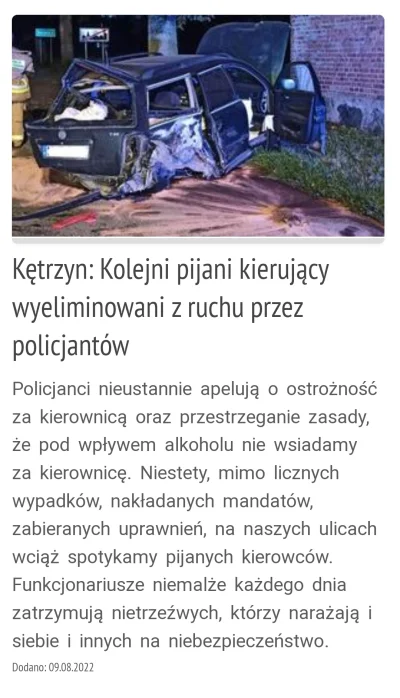 Kakaoibulkazserem - Krótko z pijanymi kierowcami w #ketrzyn xD
#heheszki #policja