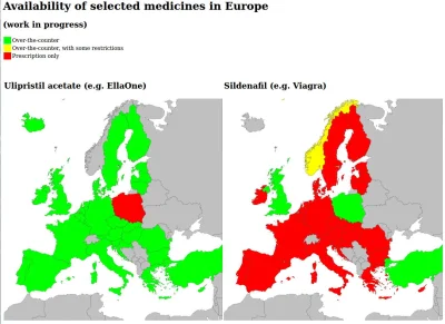 EvilToy - Dostępność tabletki "po" vs dostępność Viagry w Europie.

#neuropa #bekaz...
