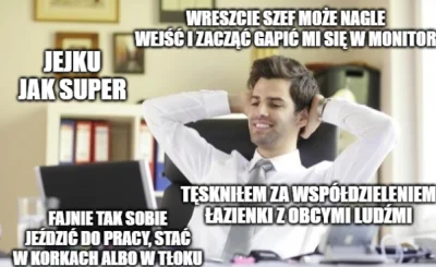 januszzczarnolasu - > Kto robi zdalnie ten wie, że straconego czasu na dojazd i koszt...