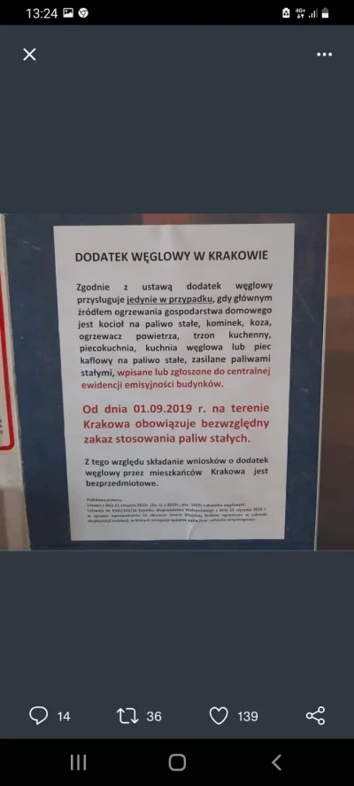 killer87 - Zakazać palenia węglem w całej Polsce i problem z dostępnością towaru na s...
