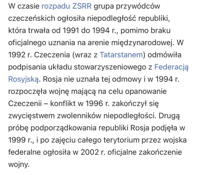 Buntro - @pieknamarion: 
 nie ma takiego kraju jak czeczenia - to że chcieli zaprowad...